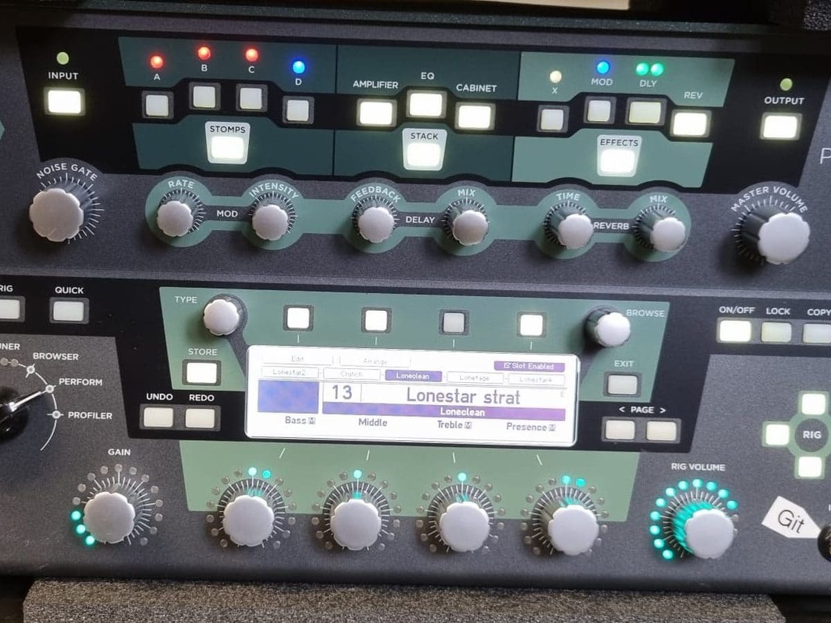 Kemper Profiler amp modeler front panel
